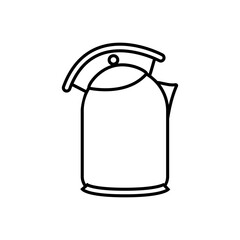 Teapot icon vector. Kettle illustration sign. Tea symbol. Teakettle logo. Hot drink mark.