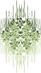 print pattern made of flowers