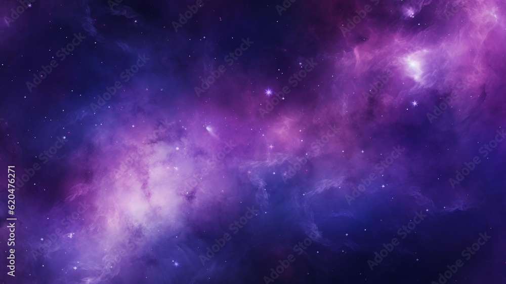 Wall mural purple gradient abstract galaxy background texture. generative ai illustration.