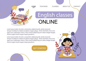 Online education classes English