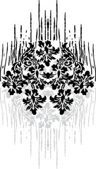 print pattern made of flowers