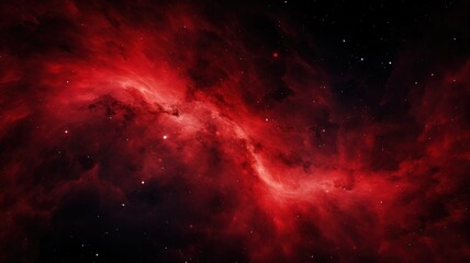 Fototapeta na wymiar Red and Black Gradient Abstract Galaxy Background Texture. Generative AI illustration.