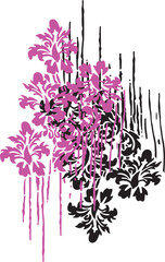 print pattern made of flowers