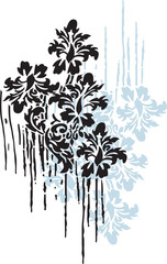 print pattern made of flowers