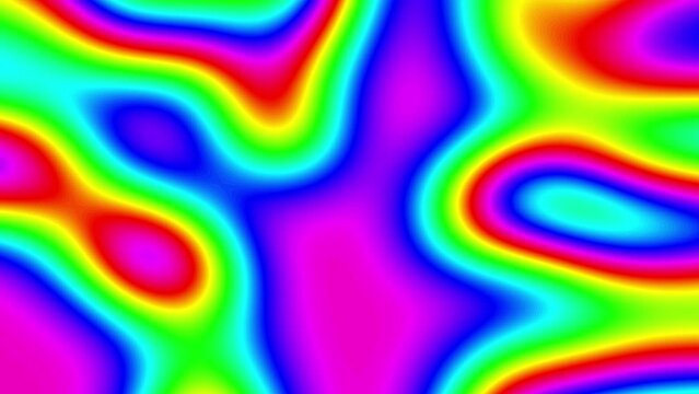 Colorful wavy glow abstract background. 2D rendering abstract background