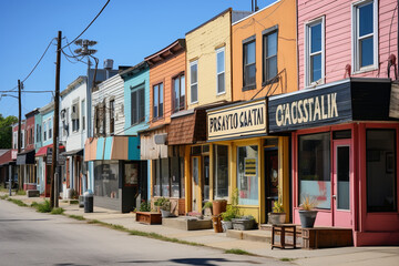 Fototapeta premium Cash grants for small businesses in low-income communities to stimulate local economic growth Generative AI