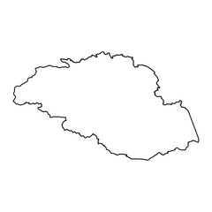 Gilgit Baltistan region map, administrative territory of Pakistan. Vector illustration.