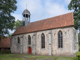 Fototapeten Kerk in Het Stift, een uniek dorp bij Weerselo in Overijssel province The Netherlands © Holland-PhotostockNL