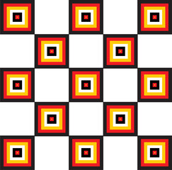 meter print pattern consisting of ethnic figures