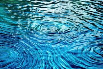 Intricate patterns formed by water ripples in a serene pool or pond, showcasing the beauty and complexity of nature's artistry. Generative AI.
