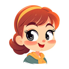 Obraz premium cute cherish young female character AI generative