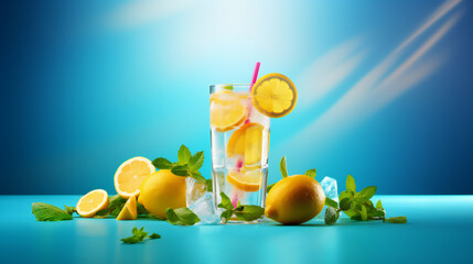 Glass of Lemonade, Dinrk, Cocktail, Juice, Fresh, Water