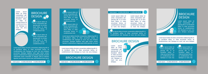 Nausea and vomiting in children blank brochure layout design. Vertical poster template set with empty copy space for text. Premade corporate reports collection. Editable flyer paper pages