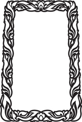 Vertical Design of Thailand flower square frame border, stencil, invitation, greeting, printing, advertise vintage concept