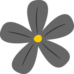 flower illustration. colored flower clusters