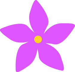 flower illustration. colored flower clusters