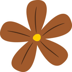 flower illustration. colored flower clusters