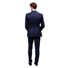 Businessman in the back view