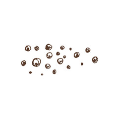 Organic food. Hand drawn vector sketch  of peppercorns.  Doodle vintage illustration. Decorations for the menu of cafes and labels. Engraved immage.