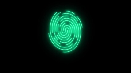 access granted .fingerprint scan and grant access animated fingerprint scan