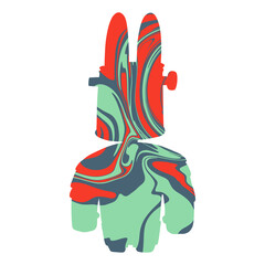 monster wildlife colour flow abstract cool illustration halloween