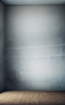 Indoor interior empty room with blank wall space for background