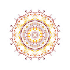 Mandala pattern coloring book art wallpaper design tile pattern greeting card sticker lace.