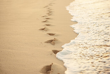 Footprints in the sand