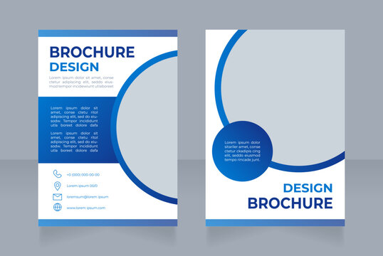 International express delivery service blank brochure design. Template set with copy space for text. Premade corporate reports collection. Editable 2 paper pages. Montserrat font used