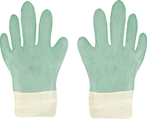 Watercolor  Hand Gloves