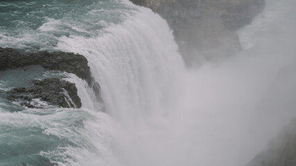 Gulffoss Waterfall In the iceland
