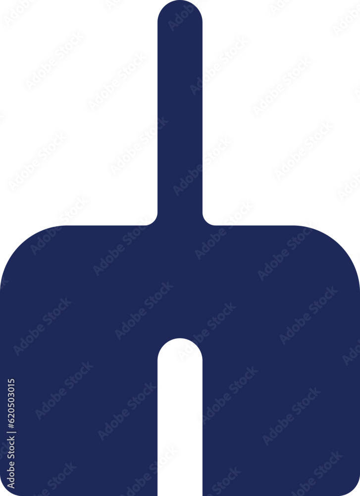 Poster broom black glyph ui icon. erase messages history. clear cache. digital tool. user interface design.