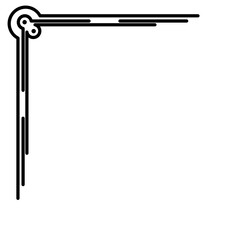 Obraz premium Corner frame line