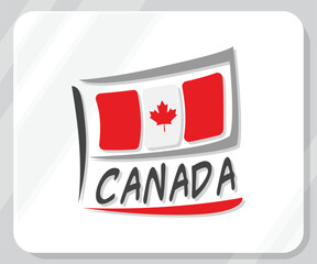 Illustration of Canada Pride Flag Icon
