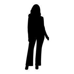 silhouette of a person in a suit