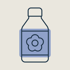 Garden packing bottle of fertilizer vector icon