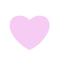 Romantic Pastel Heart Shape