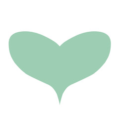 Romantic Pastel Heart Shape