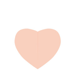 Romantic Pastel Heart Shape