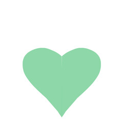 Romantic Pastel Heart Shape