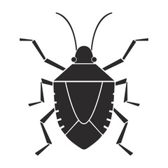 Insects order hemiptera bug  geometric icon illustration
