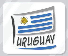Illustration of Uruguay Pride Flag Icon
