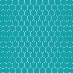 亀甲模様　ターコイズ　2-2