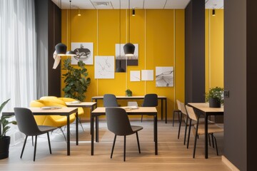interior photography of a coworking office