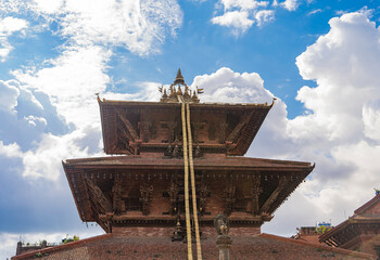 Temple of Durbar square at Patan near Kathmandu in Nepal