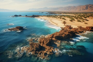  Coastline of the Red Sea Generative AI