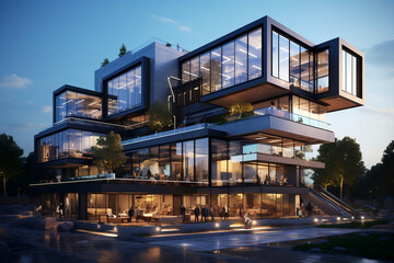 Fototapeta premium modern office building 