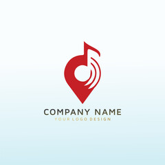 luxury music vector logo design