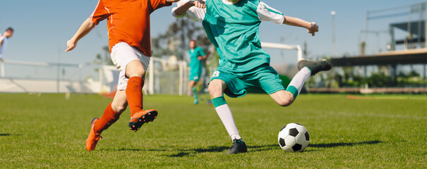 Soccer Showdown: Thrilling Match Action with Skillful Player on the Field | Captivating Image of...