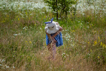 child in a meadow